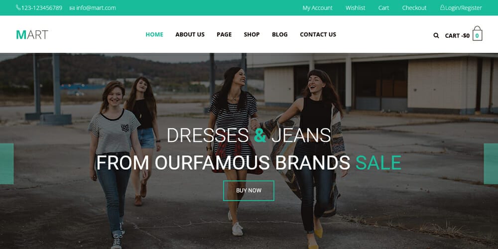 Free eCommerce Bootstrap Templates 11 Mart