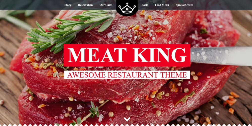 Free eCommerce Bootstrap Templates 17 Meat King
