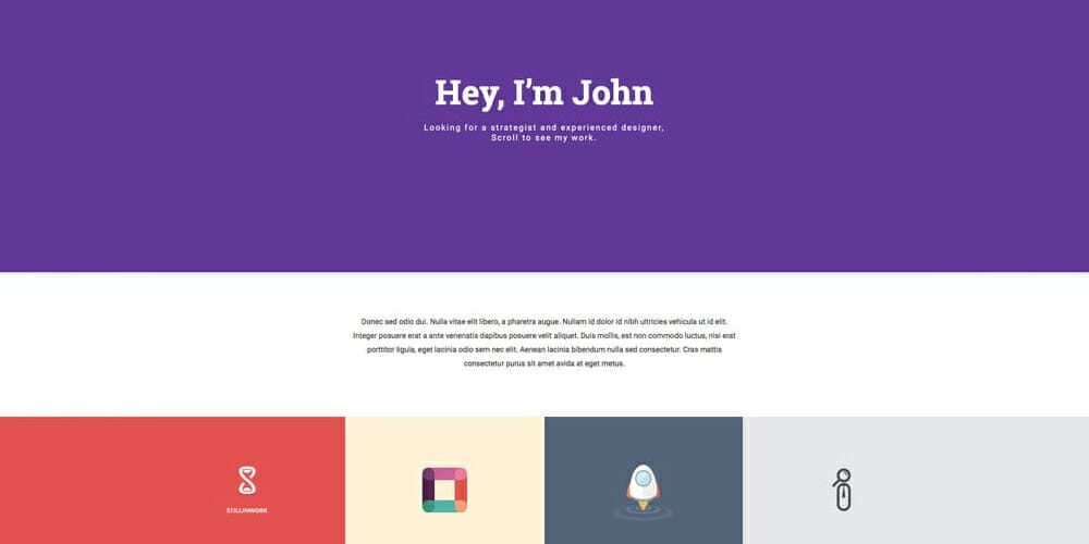 Free Bootstrap Portfolio Templates 47 Minifolio