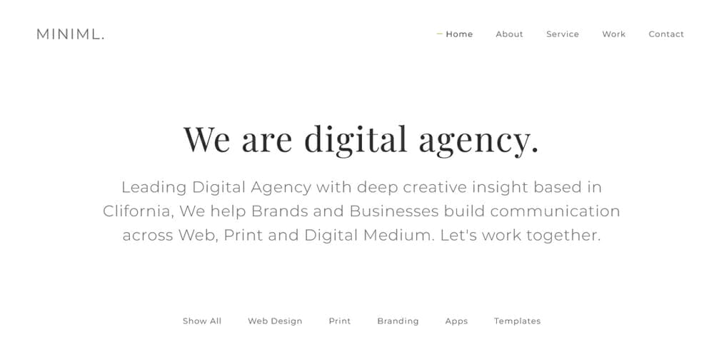 Free Bootstrap Portfolio Templates 82 Minimal Portfolio Html CSS Template