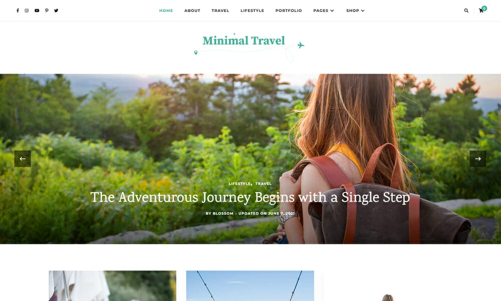Minimal Travel - Free Travel Blog WordPress Theme