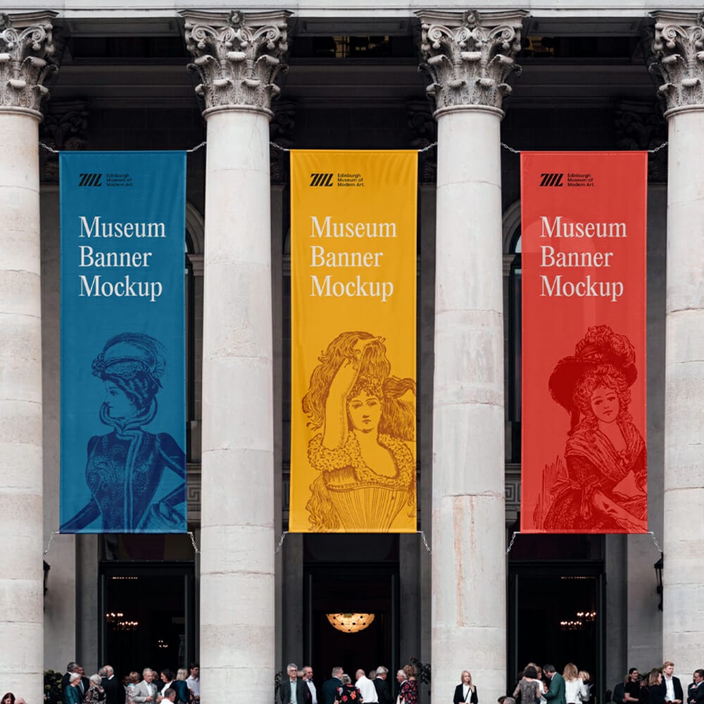 Museum Banners Mockup