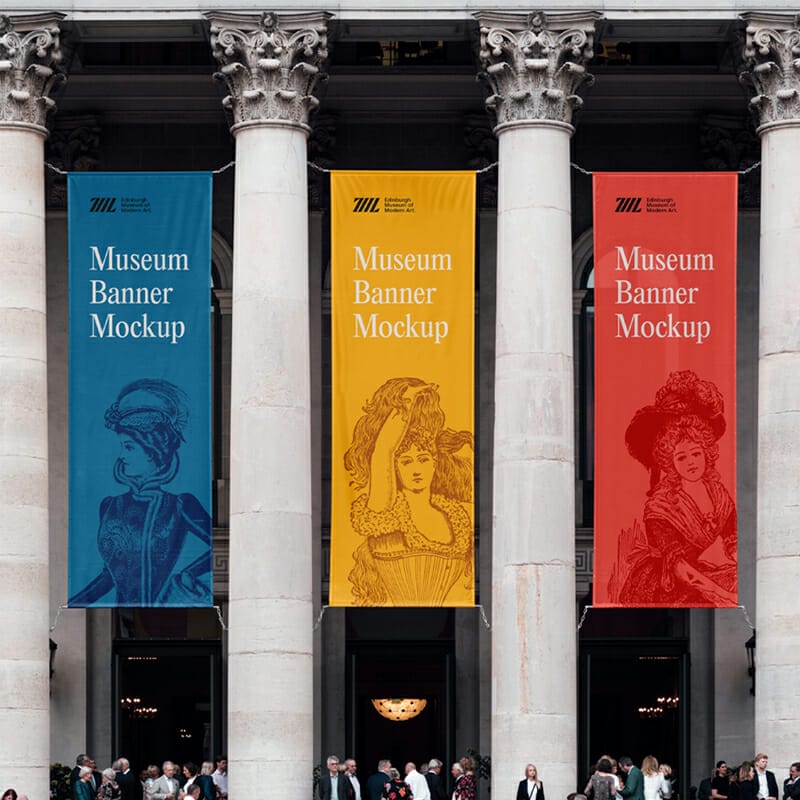 Museum Banners Mockup