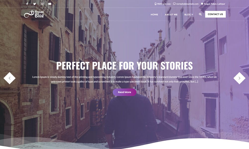 My Travel Blogs - Free Travel Blog WordPress Theme