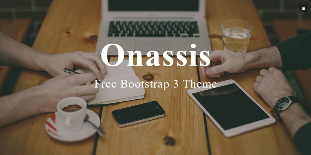 Free Bootstrap Portfolio Templates 27 Onassis