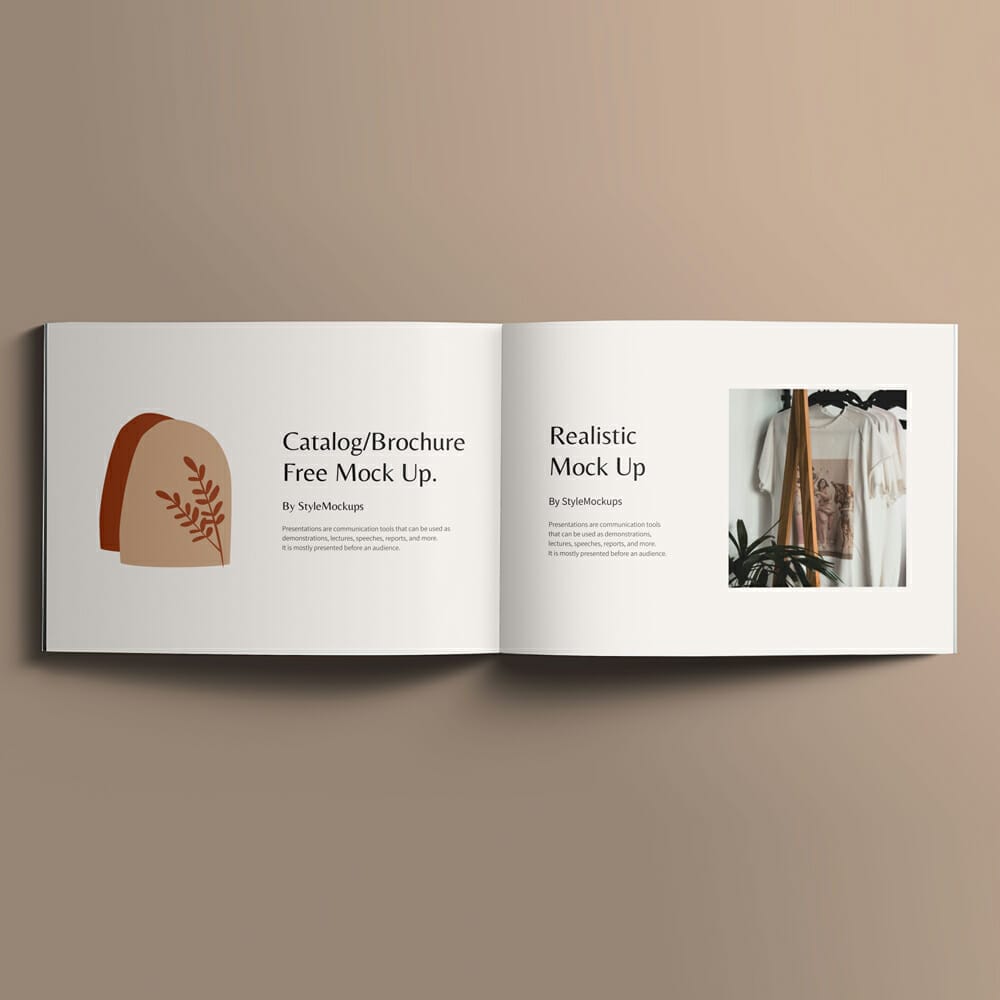 Open Square Catalog Free Mockup