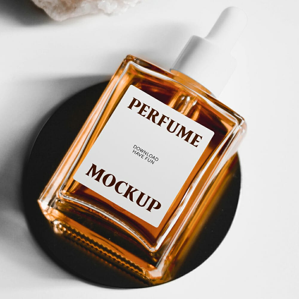 Perfume Flacon Bottle Mockup