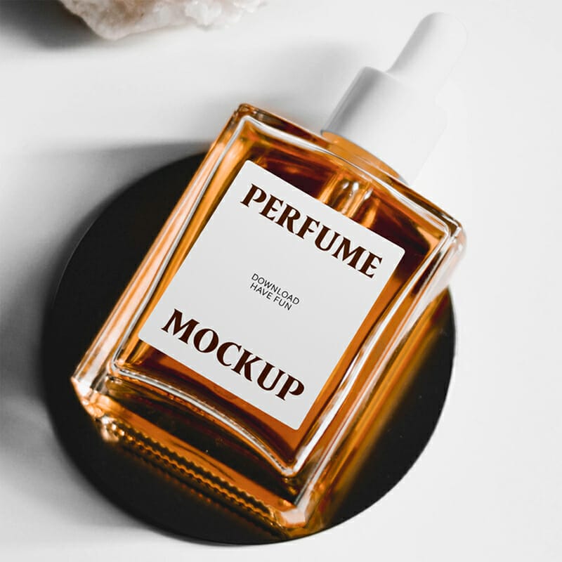Perfume Flacon Bottle Mockup