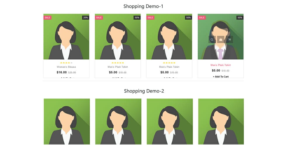 Bootstrap Grid Examples & Snippets 7 Product Shopping Grid Styles