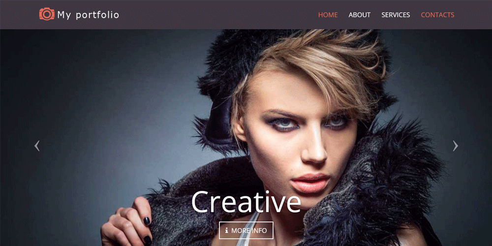 Free Bootstrap Portfolio Templates 74 Professional Portfolio
