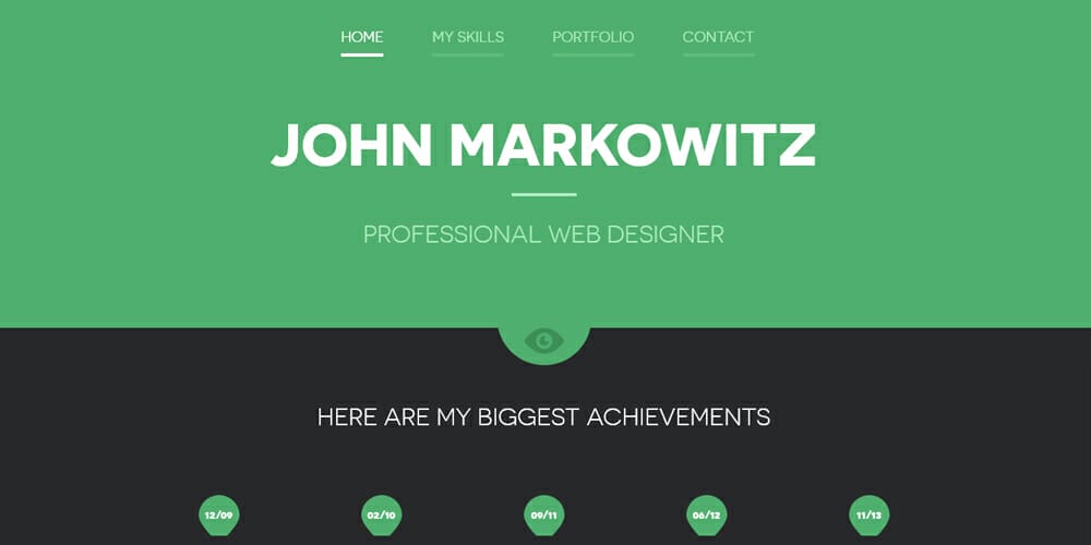 Free Bootstrap Portfolio Templates » CSS Author