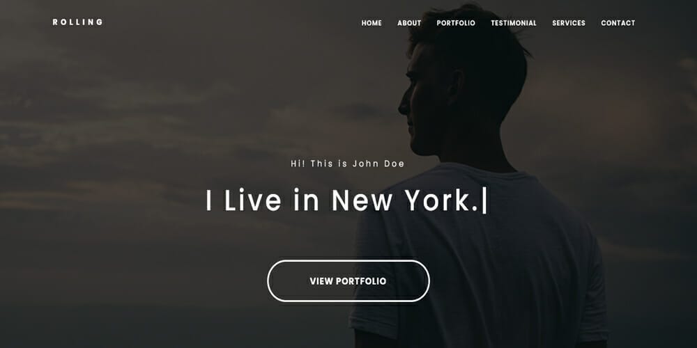 Free Bootstrap Portfolio Templates 27 Rolling