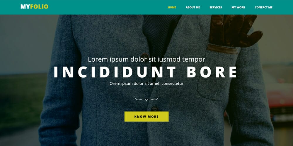 Free Bootstrap Portfolio Templates 71 Single Page Portfolio Website Template