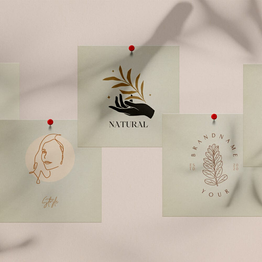 Square Papers Free Mockup