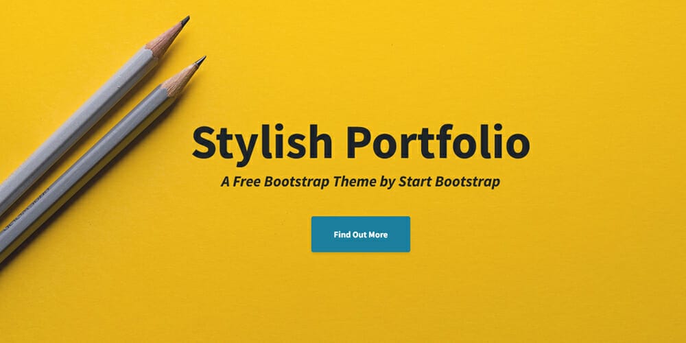 Free Bootstrap Portfolio Templates 23 Stylish Portfolio Bootstrap Template