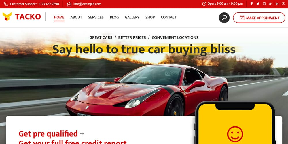 Free eCommerce Bootstrap Templates 13 Tacko