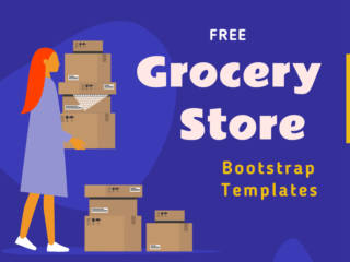 Top Free Grocery Store Bootstrap Templates