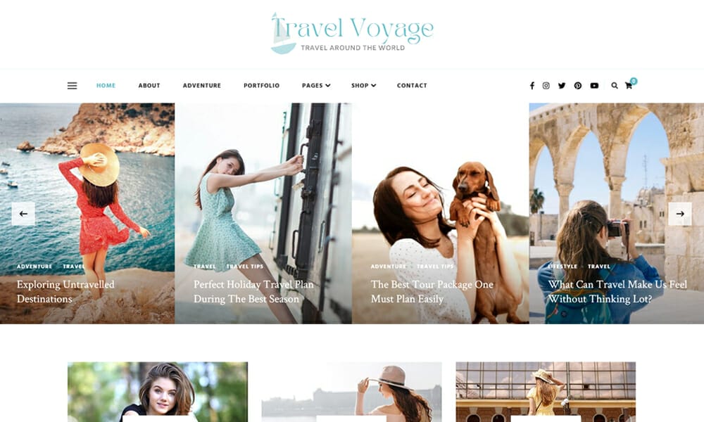 Travel Voyage - Free MultiPurpose Travel Blog WordPress theme