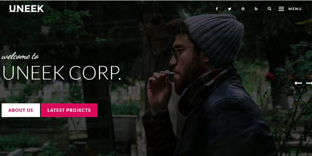 Free Bootstrap Portfolio Templates 49 Uneek