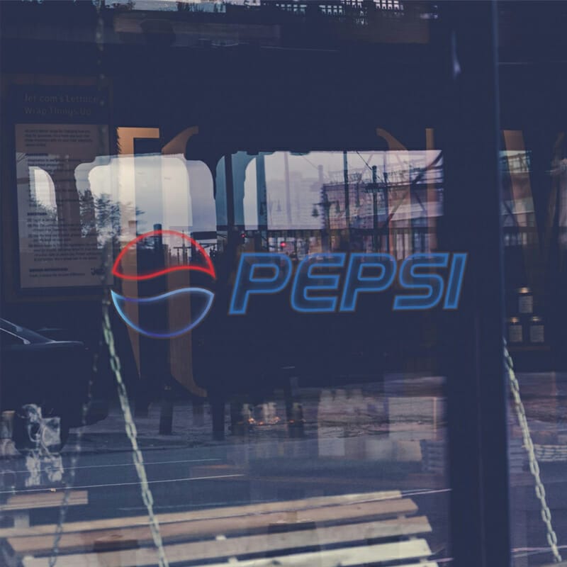 Window Sign Logo Mockup