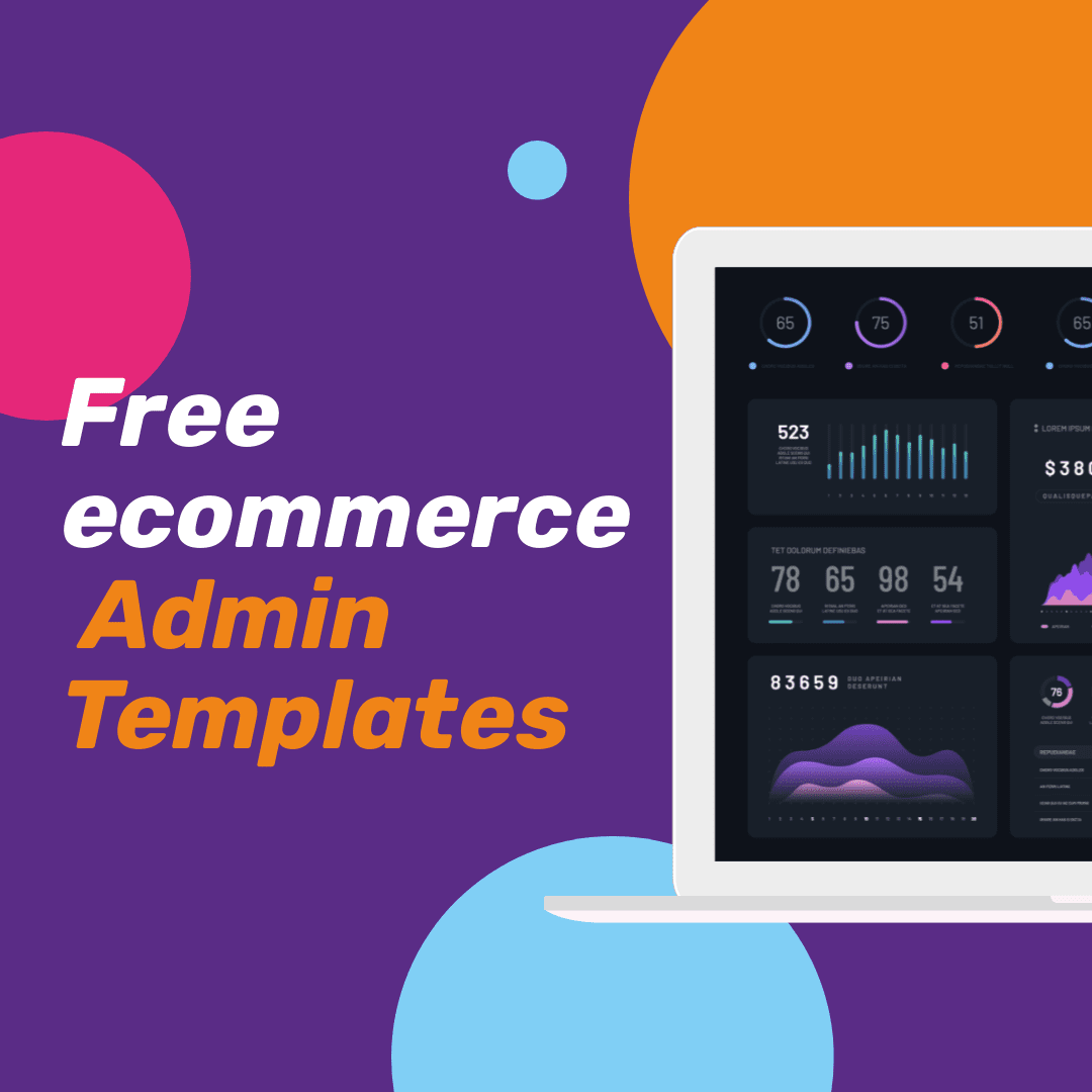 e Commerce Admin Template Free