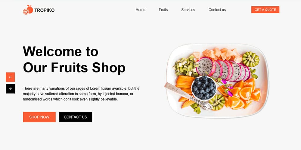 Top Free Grocery Store Bootstrap Templates 25 Tropiko