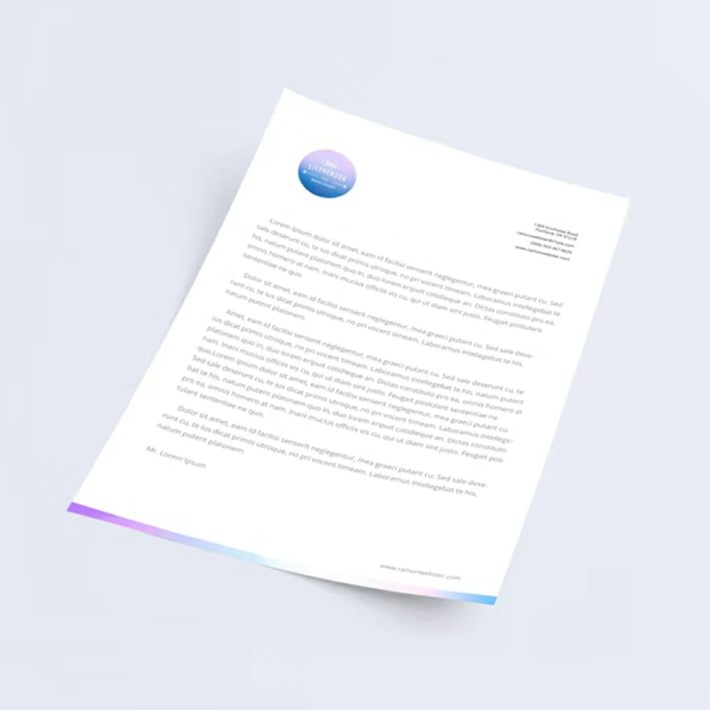 A4 Paper PSD Mockup