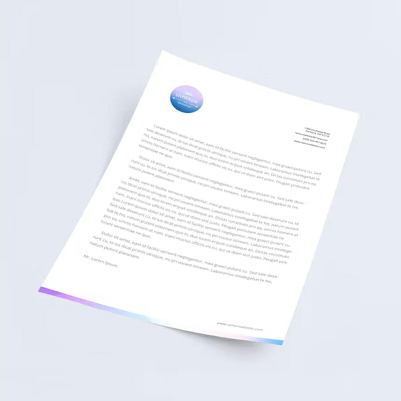 A4 Paper PSD Mockup