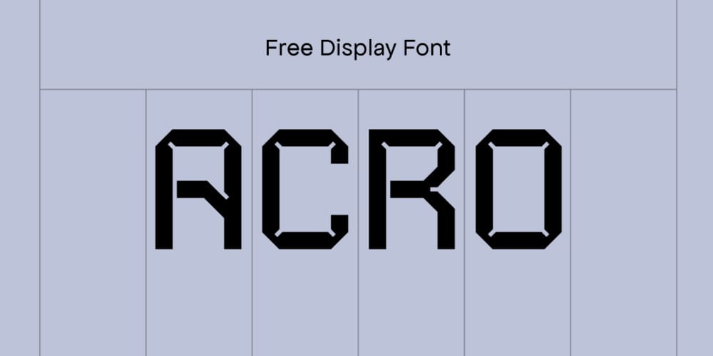 Acro Mono Display Font