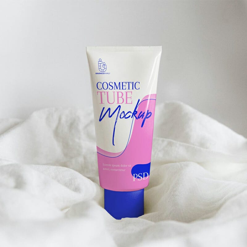 Cosmetics Tube Design Mockup
