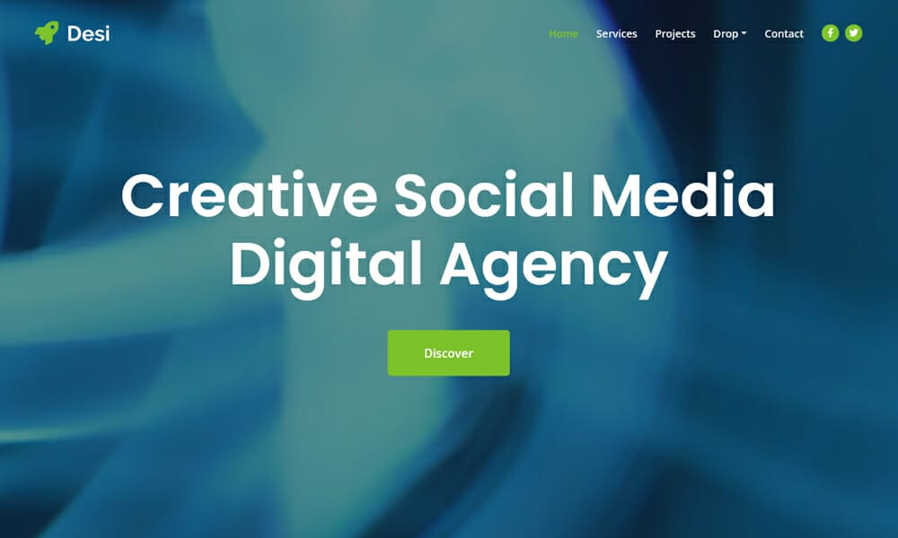 Desi – Free Bootstrap 5 HTML5 Creative Agency Website Template