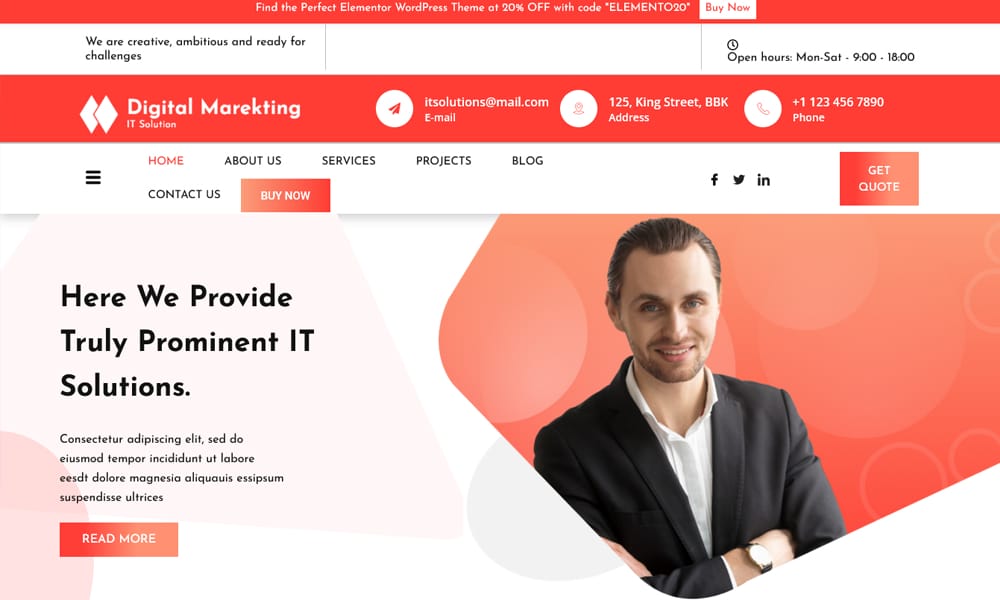 Digital Marketing Elementor