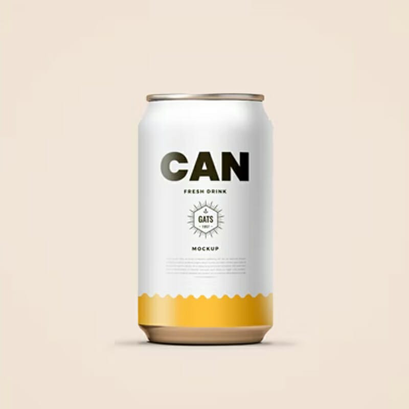 Drink PSD Can Mockup
