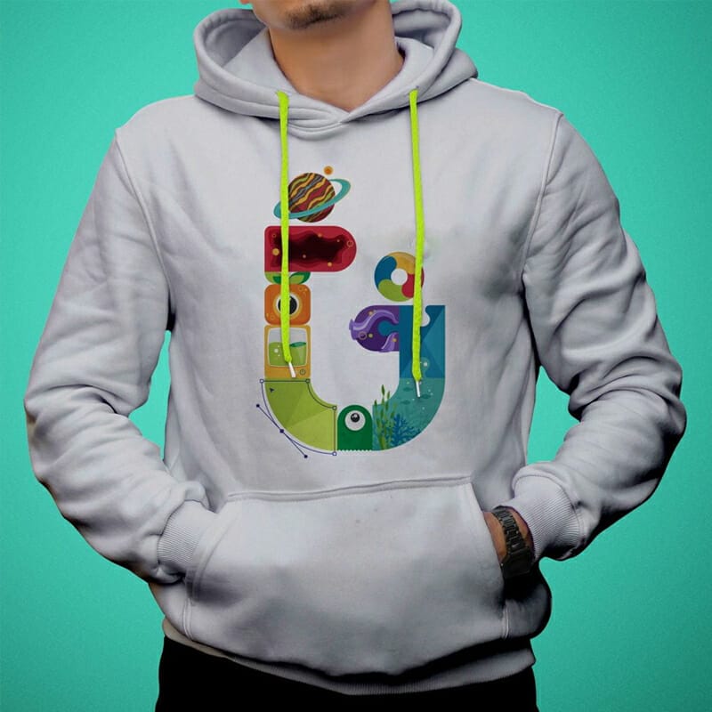 Editable Hoodie Mockup Template PSD