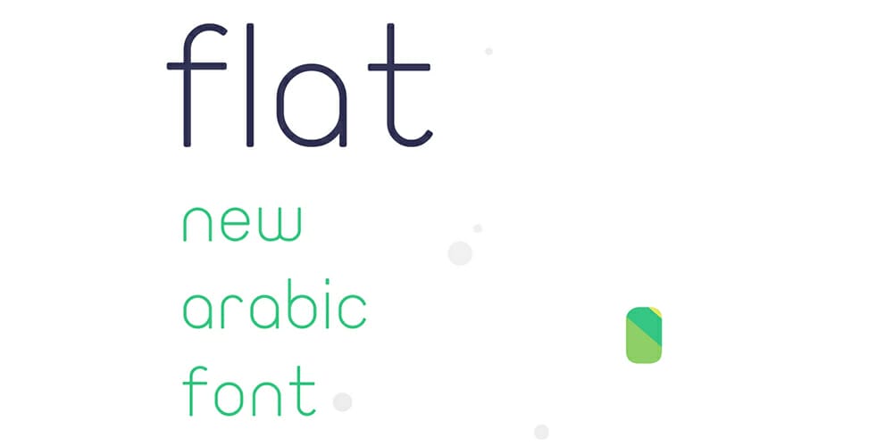 Flat Arabic Font