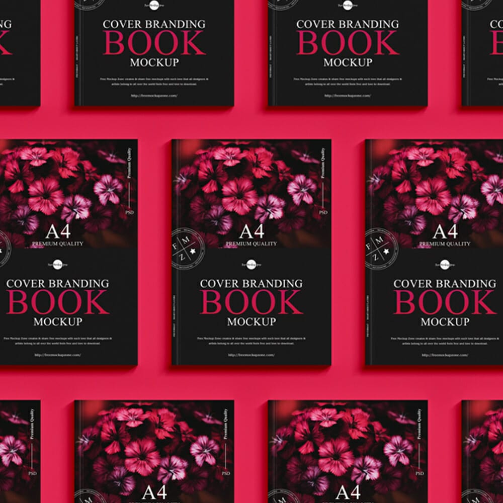 Free A4 Cover Branding Book Mockup