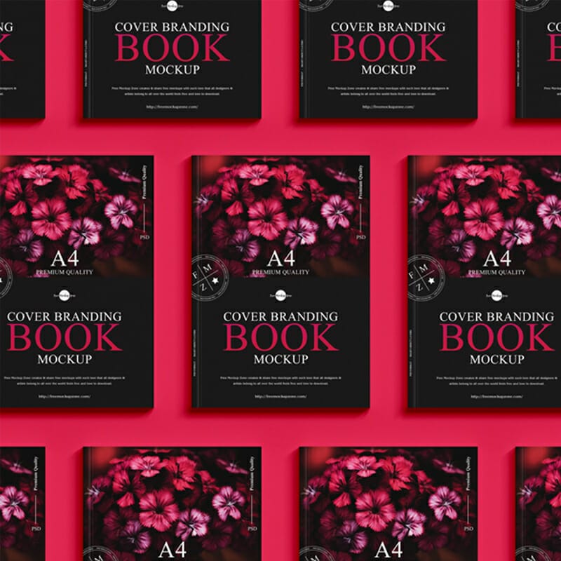 Free A4 Cover Branding Book Mockup