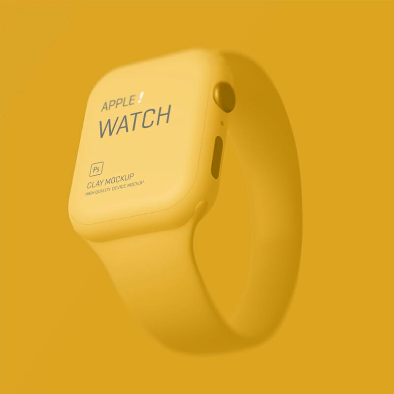 Free Apple Watch Clay Minimal Mockup