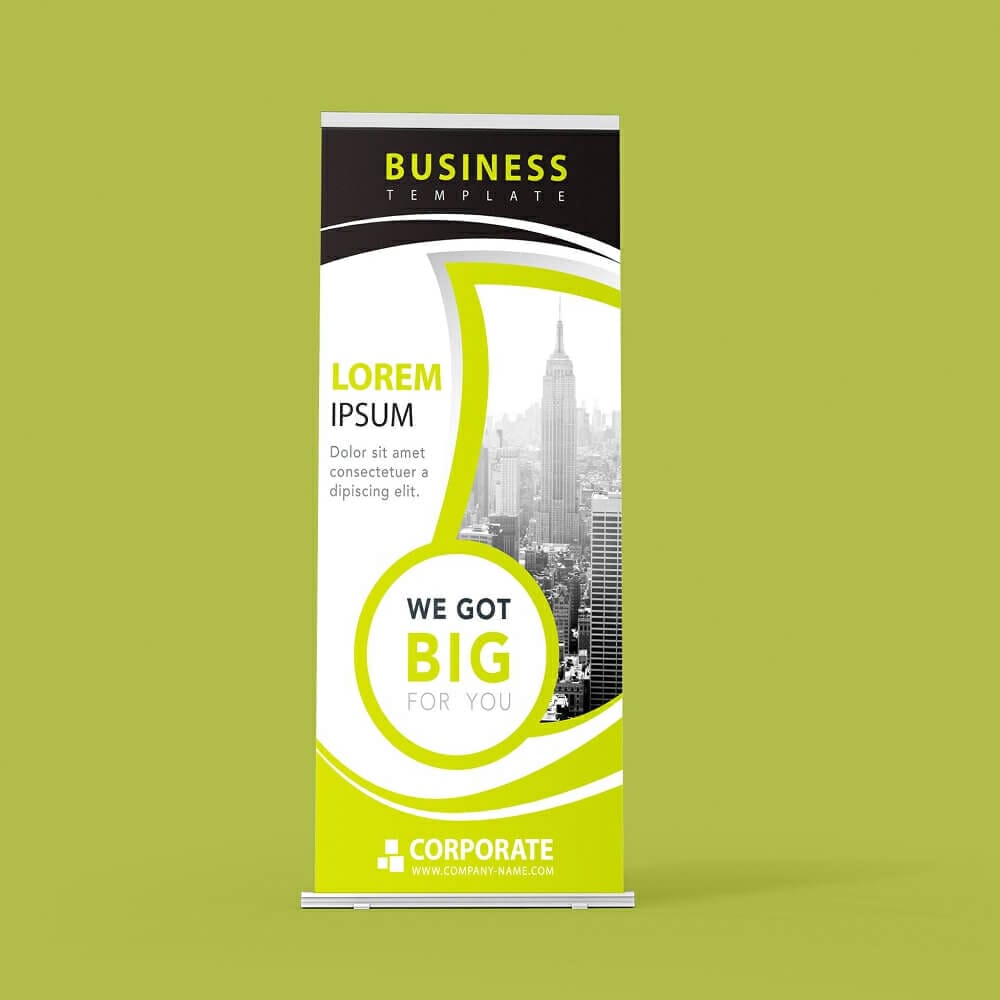 Free Banner Mockup PSD Template
