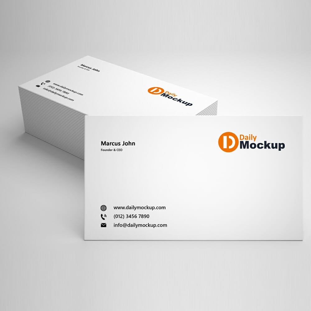 Free Business Card Photoshop Mockup