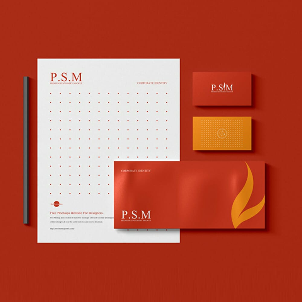 Free Corporate Identity Premium Stationery Mockup