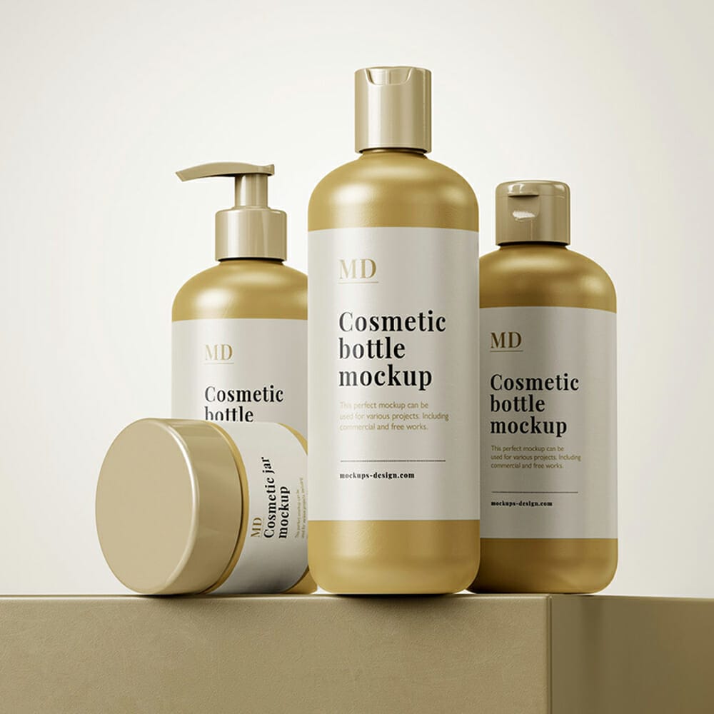 Free Cosmetic Line Mockup