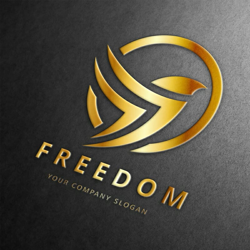 Free Embossed Logo Mockup With Water Drops