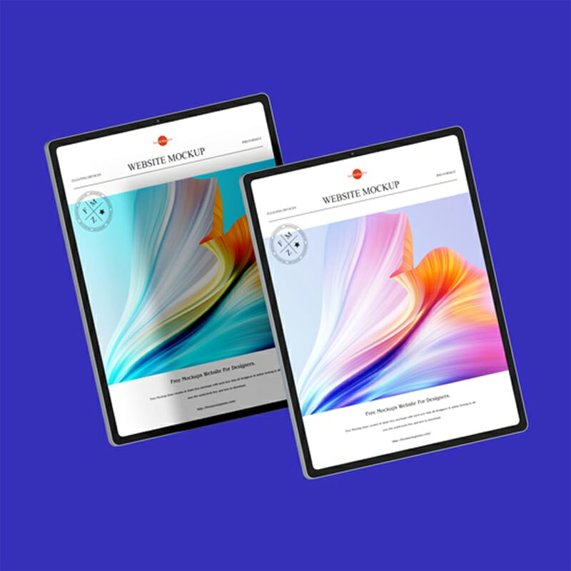 Free Floating Devices Website Mockup