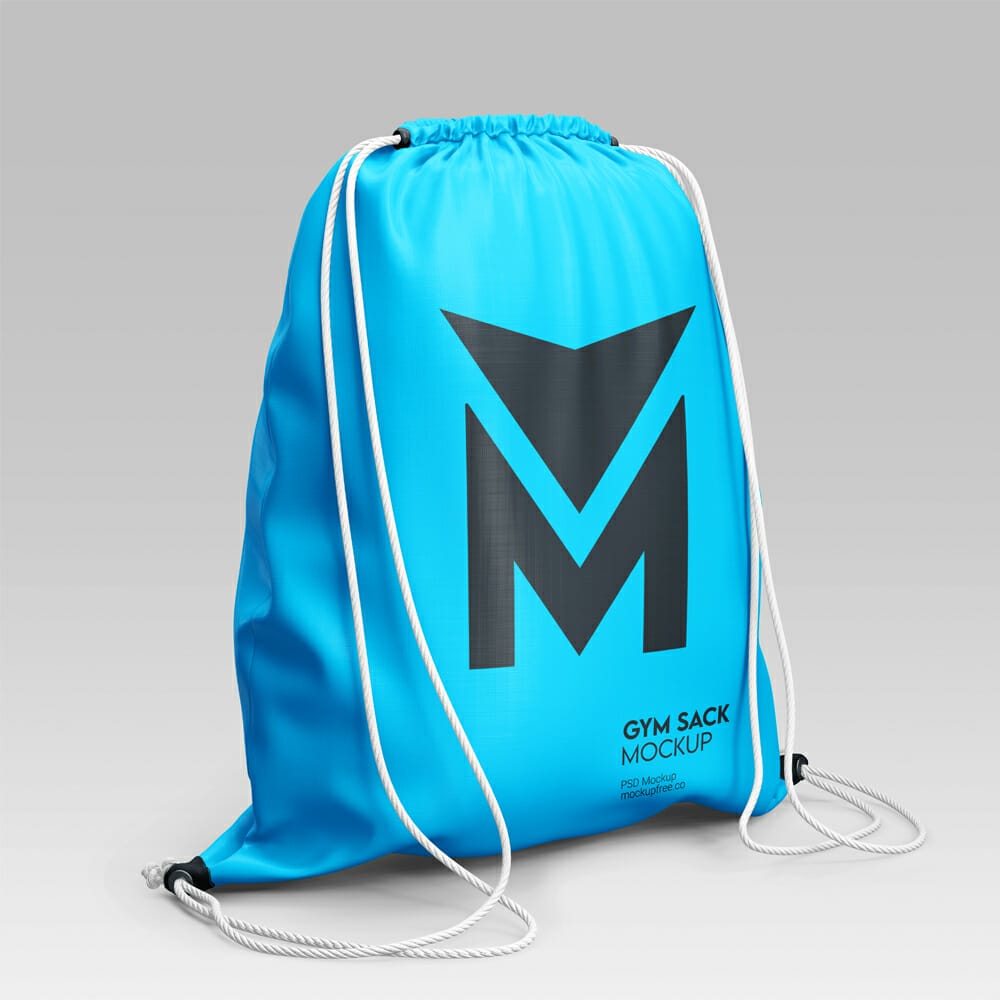 Free Gym Sack Mockup