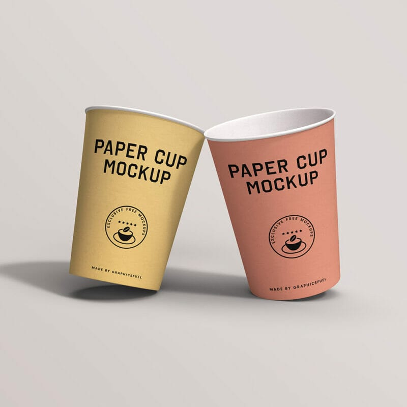 Free Paper Cups Mockup PSD » CSS Author