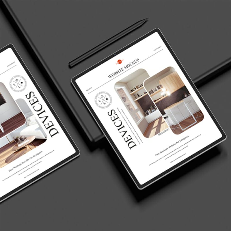 Free Premium Branding Devices Website Mockup
