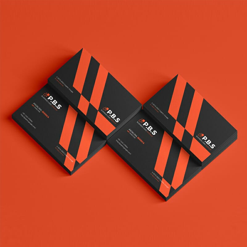 Free Premium Branding Stack Of Business Card Mockup