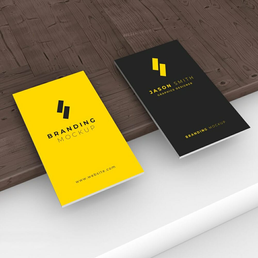 Free Premium Business Card Design Mockup