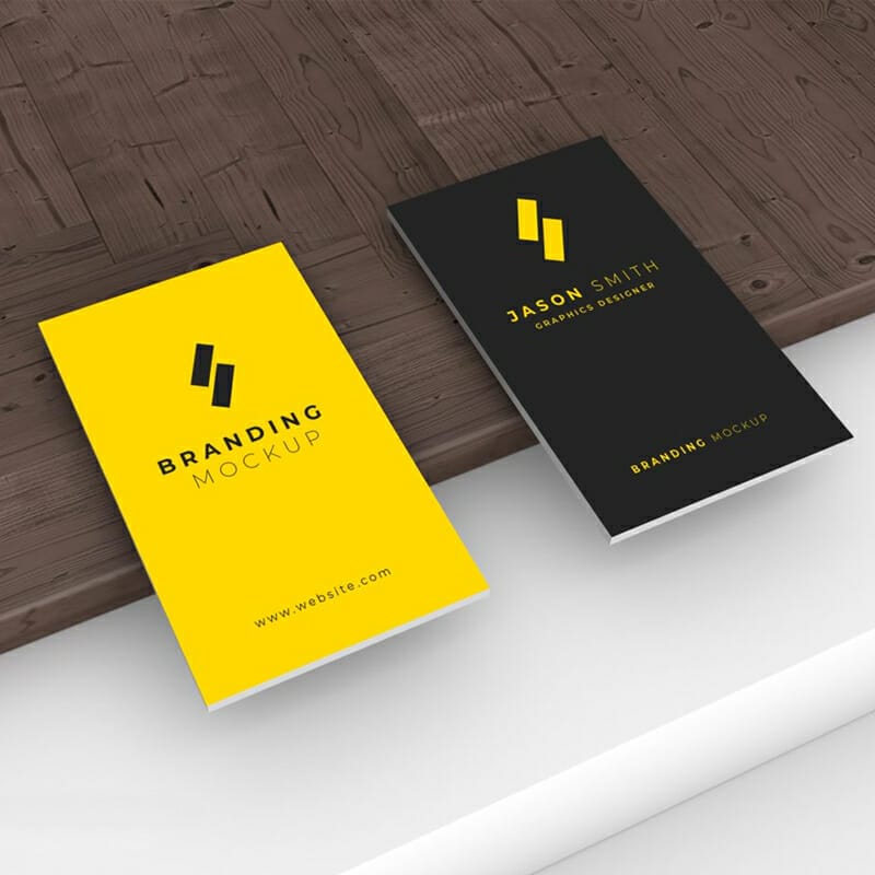 Free Premium Business Card Design Mockup